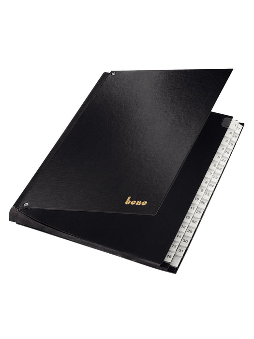 EAN 9003267780808 - Bene 75416SW lengüeta de índice Separador numérico con pestaña Polipropileno (PP) Negro imagen 1