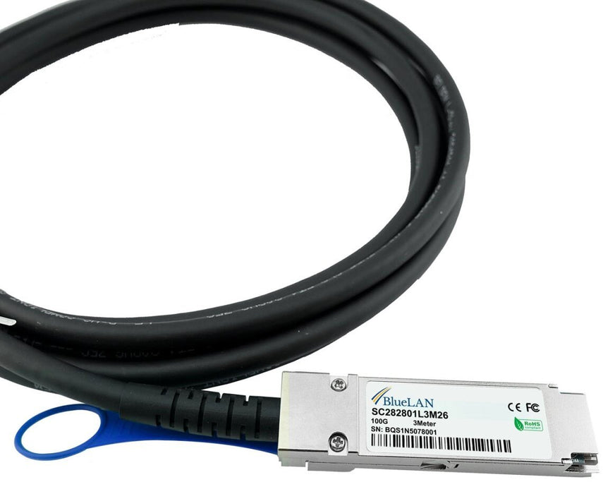 EAN 4063232642246 - BlueOptics QSFP-100G-CU1M-BL Cable de fibra óptica e InfiniBand 1 m QSFP28 Negro imagen 4
