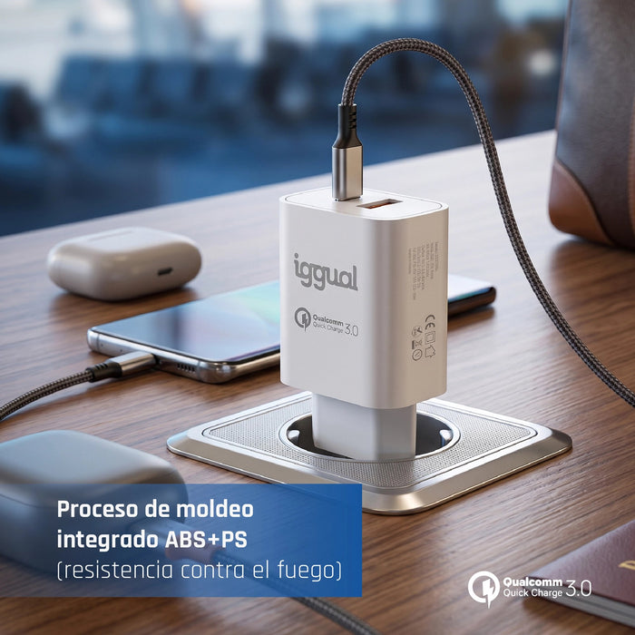 EAN 8435364317419 - iggual IGG317419 cargador de dispositivo móvil Universal Blanco Carga rápida Interior imagen 11