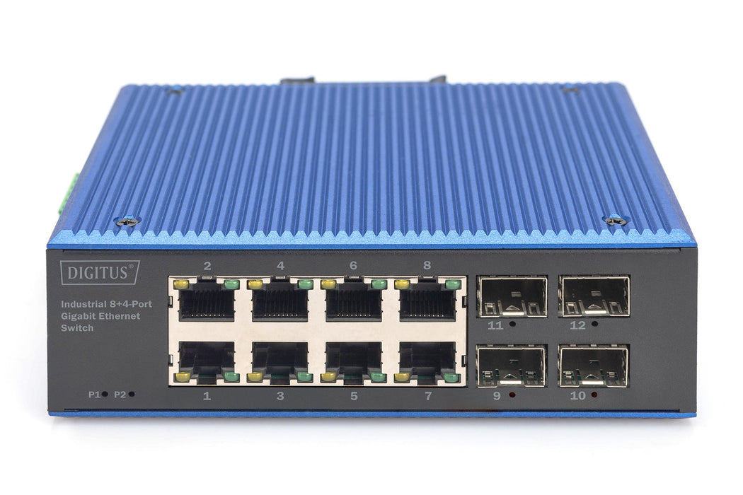EAN 4016032490487 - Digitus DN-651152 switch No administrado Gigabit Ethernet (10/100/1000) Negro, Azul imagen 2