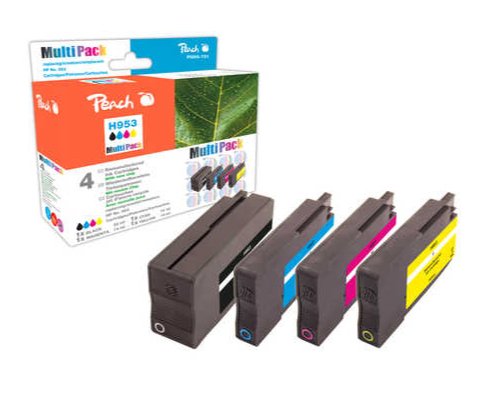 EAN 7640173431107 - Peach PI300-721 cartucho de tinta 3 pieza(s) Original Negro, Cian, Magenta, Amarillo imagen 1