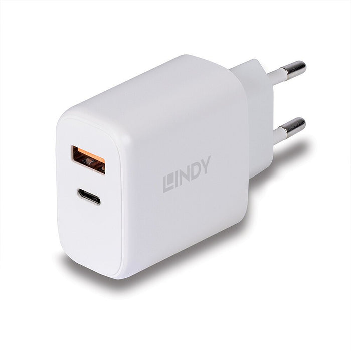 EAN 4002888734240 - Lindy 73424 cargador de dispositivo móvil Universal Blanco Corriente alterna Carga rápida Interior imagen 1