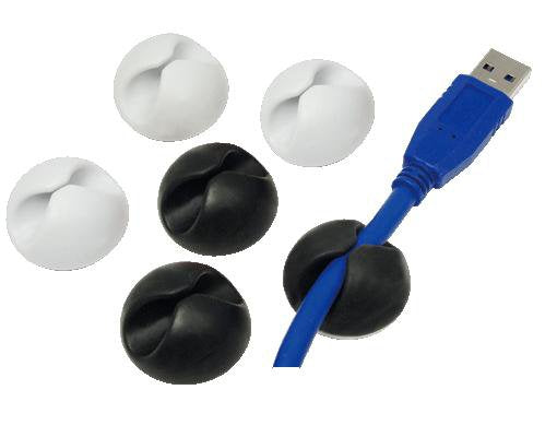 EAN 4052792008234 - LogiLink KAB0009 abrazadera para cable Negro, Blanco 6 pieza(s) imagen 1