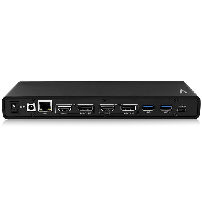 EAN 662919100822 - V7 UCDDS-1E base para portátil y replicador de puertos Alámbrico USB 3.2 Gen 1 (3.1 Gen 1) Type-C Negro imagen 4