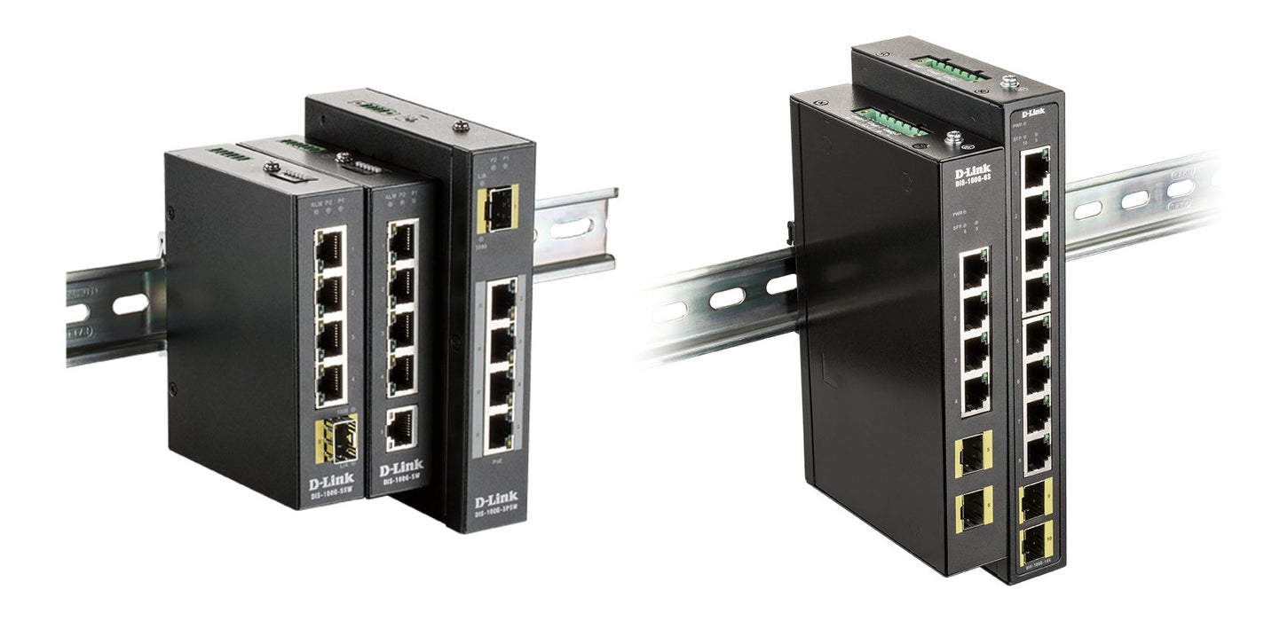 EAN 0790069455629 - D-Link DIS-100G-6S switch No administrado Gigabit Ethernet (10/100/1000) DIN rail Negro imagen 2