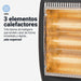 EAN 8436589072121 - Universal Blue UCH91000-21 calefactor eléctrico Interior Negro 1200 W Calefactor eléctrico halógeno imagen 6