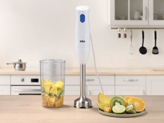 EAN 8021098002303 - Braun MultiQuick 1 MQ10.001M 0,6 L Batidora de inmersión 450 W Azul, Blanco imagen 5