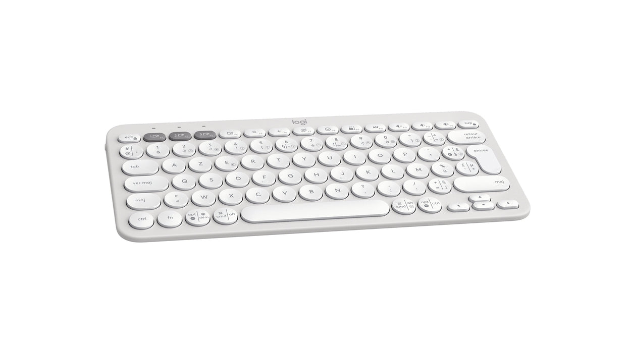 EAN 5099206110823 - Logitech Pebble Keys 2 K380s teclado Universal Bluetooth AZERTY Francés Blanco imagen 4