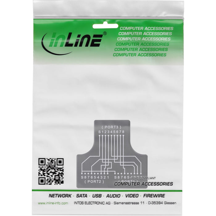 EAN 4043718312115 - InLine 69995B cambiador de género para cable Negro imagen 3