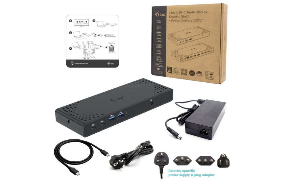 EAN 8595611706585 - i-tec C31TRIPLE4KDOCKPD base para portátil y replicador de puertos Alámbrico USB 3.2 Gen 1 (3.1 Gen 1) Ty imagen 3
