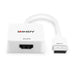 EAN 4002888383035 - Lindy 38303 adaptador de cable de vídeo 0,095 m HDMI tipo A (Estándar) DisplayPort Blanco imagen 3