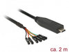 EAN 4043619639465 - DeLOCK 63946 cable de serie Negro 2 m USB 2.0 Type-C 6 x Pin pin header separate imagen 2
