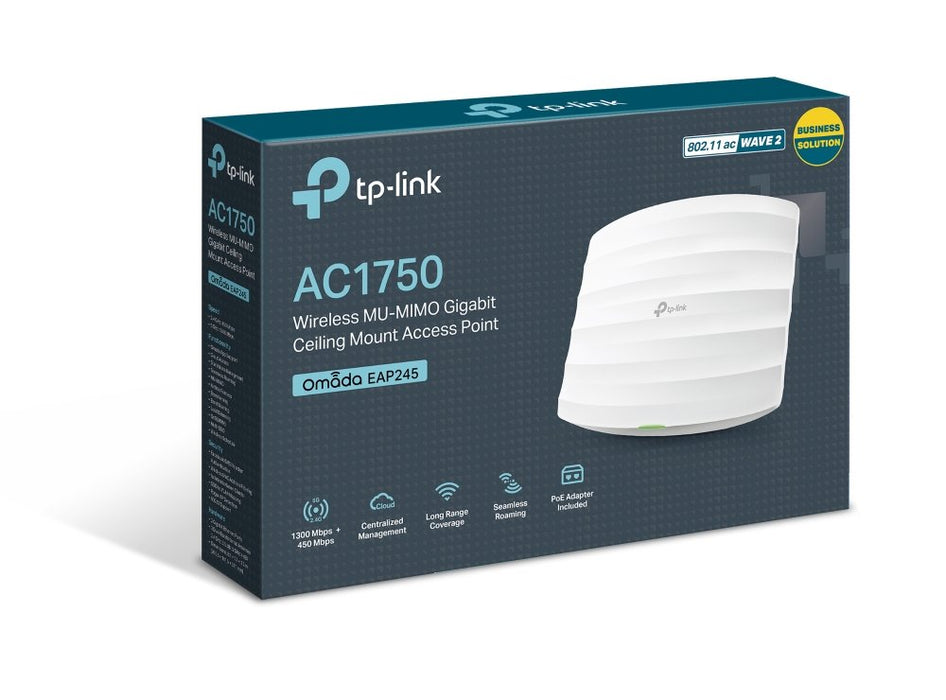 EAN 6935364096663 - TP-Link Omada EAP245 1750 Mbit/s Blanco Energía sobre Ethernet (PoE) imagen 5