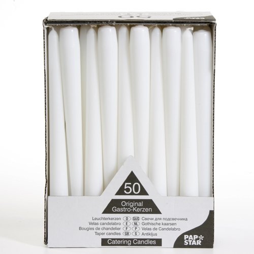 EAN 4002911179666 - Papstar 17966 vela Cilindro Blanco 50 pieza(s) imagen 1