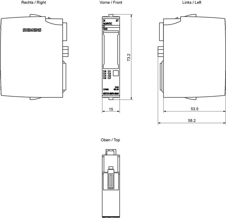 EAN 4047623408598 - Siemens 6ES7131-6BF01-0BA0 adaptador e inversor de corriente Interior Multicolor imagen 4