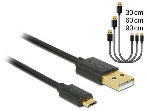 EAN 4043619836802 - DeLOCK 83680 cable USB USB 2.0 USB A Micro-USB B Negro imagen 2