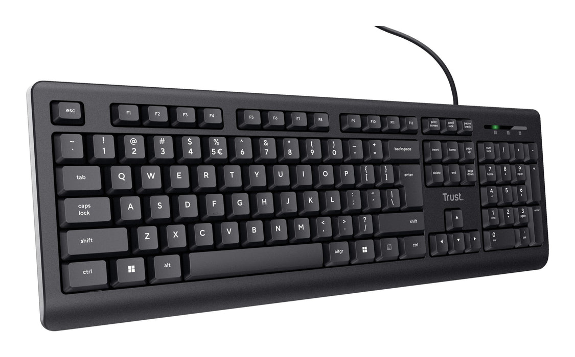 EAN 8713439246391 - Trust 24639 teclado Oficina USB No Inglés de EE. UU. Negro imagen 3