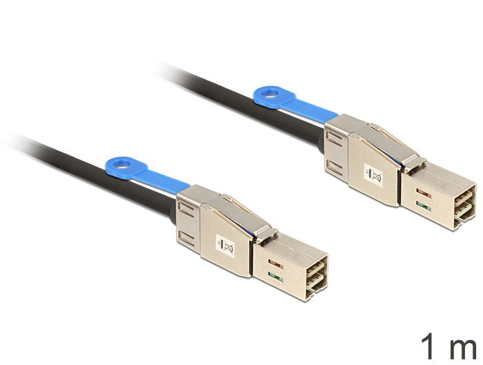 EAN 4043619833948 - DeLOCK 83394 cable Serial Attached SCSI (SAS) 1 m Negro, Plata imagen 1