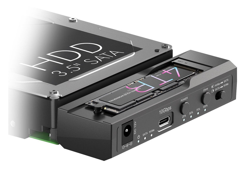 EAN 4250078175339 - ICY BOX IB-2911MSCL-CU31 Carcasa de disco duro/SSD Negro M.2/2.5"/3.5" imagen 1