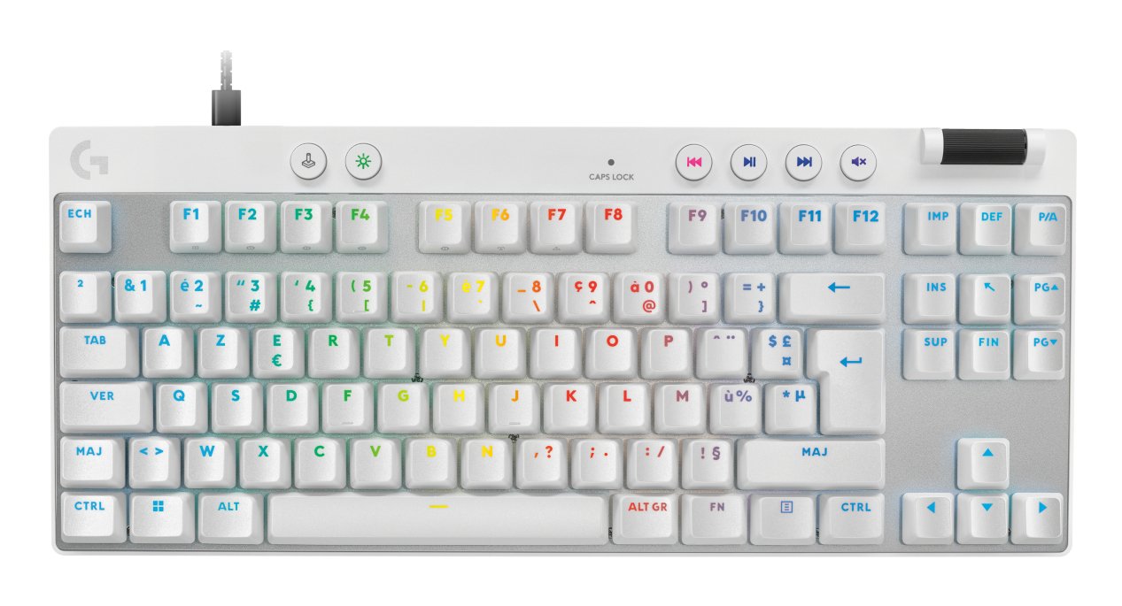 EAN 5099206126541 - Logitech G PRO X TKL Rapid teclado Juego USB AZERTY Francés Blanco imagen 1