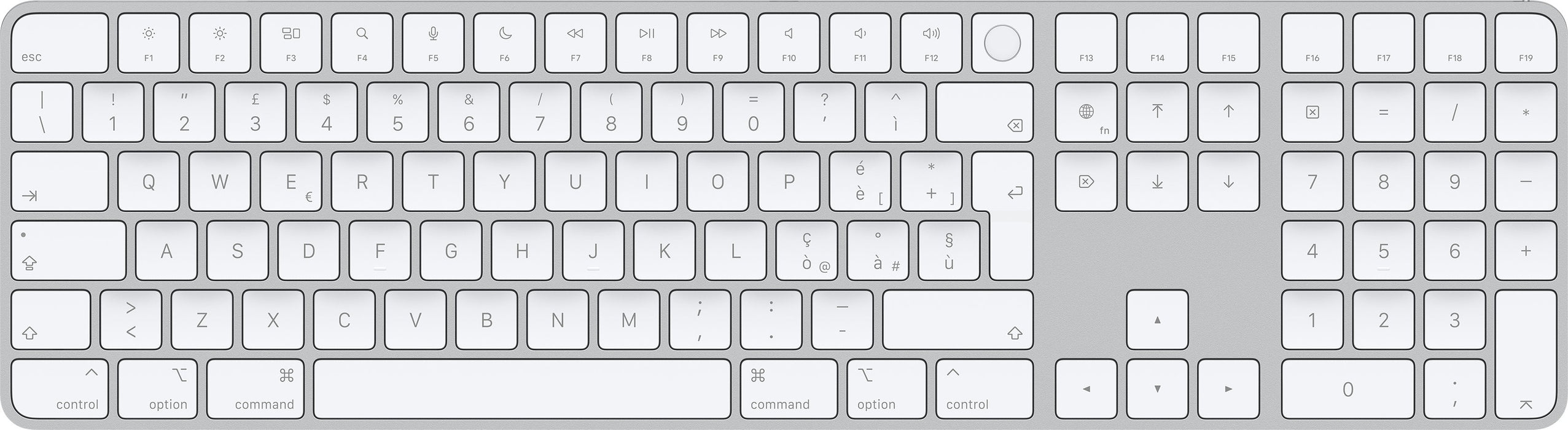 EAN 194252543887 - Apple Magic teclado Universal Bluetooth Italiano Aluminio, Blanco imagen 1