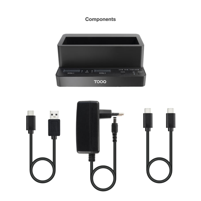 EAN 8433281016880 - TooQ TQDS-502B base de conexión para disco duro imagen 7