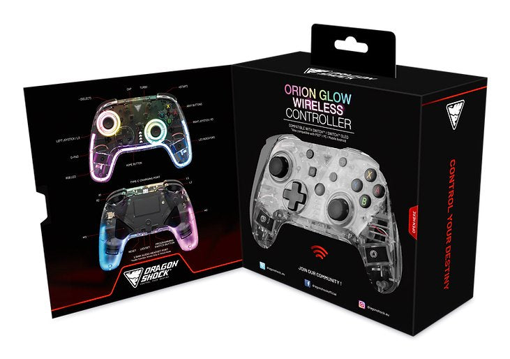 EAN 5425025593934 - Dragonshock Orion Glow Negro Bluetooth Gamepad Analógico/Digital Nintendo Switch imagen 7