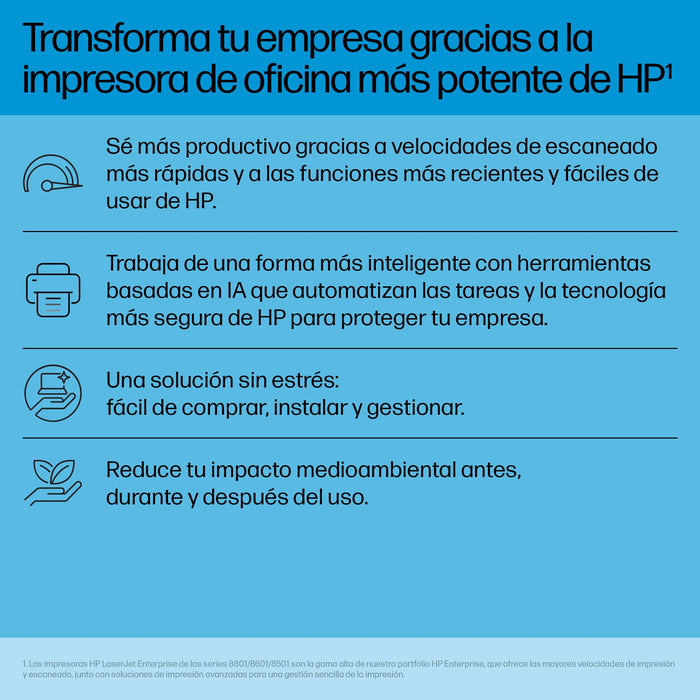 EAN 0198828506559 - HP LaserJet Enterprise LaserJet Ent 8501dn 1200 x 1200 DPI A3 imagen 8