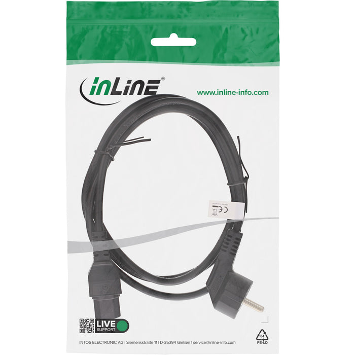 EAN 4043718237180 - InLine 16810C cable de transmisión Negro 1 m CEE7/7 C15 acoplador imagen 2