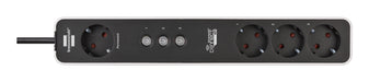 EAN 4007123694716 - Brennenstuhl 1153240627 base múltiple 1,5 m 4 salidas AC Interior Negro, Blanco imagen 2