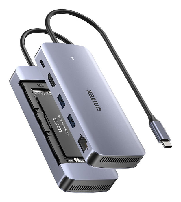 EAN 4894160051967 - UNITEK D1120A01 base para portátil y replicador de puertos Alámbrico USB 3.2 Gen 2 (3.1 Gen 2) Type-C Gri imagen 2