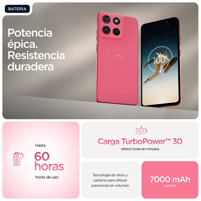 EAN 840493609003 - Motorola moto g57 power 17,1 cm (6.72") SIM doble Android 16.0 5G USB Tipo C 12 GB 256 GB 7000 mAh Rosa imagen 6