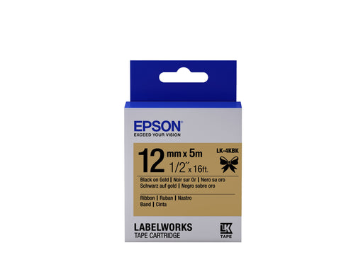 EAN 8715946611204 - Epson LK-4KBK cinta para impresora de etiquetas Negro en el oro imagen 1
