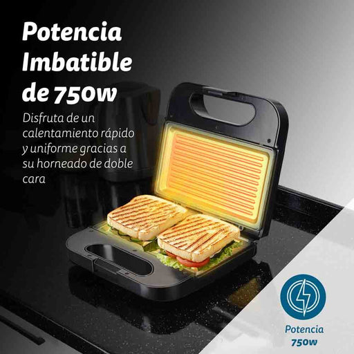 EAN 8426156018072 - Grunkel SAN-GRILLNG sandwichera 750 W Acero inoxidable imagen 2