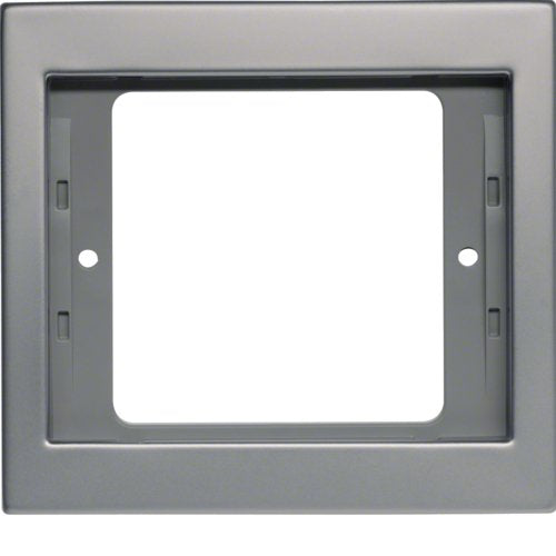 EAN 4011334281931 - Hager 13137004 placa de pared y cubierta de interruptor Metálico imagen 1