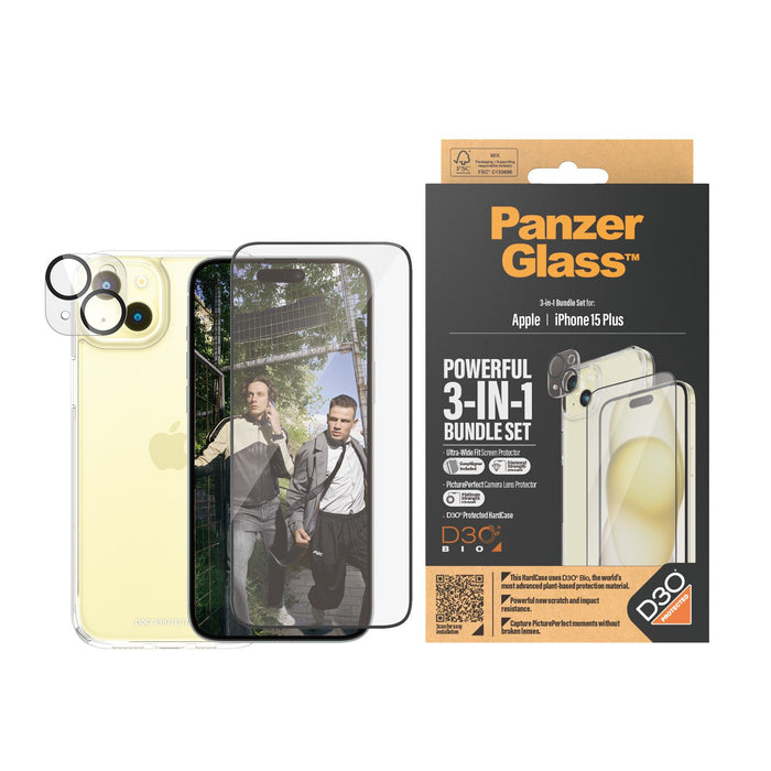 EAN 5711724211744 - PanzerGlass ® 3-in-1 Bundle iPhone 15 Plus Protector de pantalla Apple 1 pieza(s) imagen 2