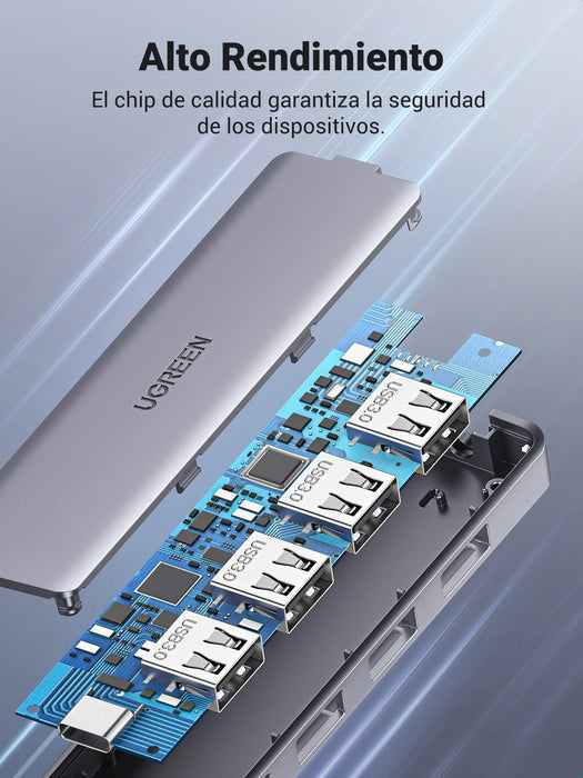 EAN 6957303873364 - Ugreen 70336 hub de interfaz USB 3.2 Gen 1 (3.1 Gen 1) Type-C 5000 Mbit/s imagen 19
