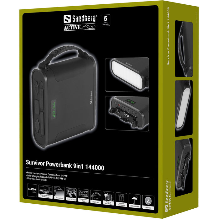EAN 5705730421372 - Sandberg 421-37 batería externa Fosfato de hierro-litio (LiFePo4) 144000 mAh Negro imagen 7