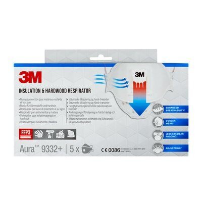 EAN 5902658103919 - 3M 9332PRO5 respirador reutilizable FFP3 Mascarilla de media cara Respirador purificador de aire imagen 2