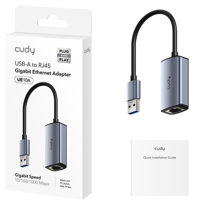 EAN 6971690794194 - Cudy USB-A to Ethernet Adapter UE10A - Router - 1 Gbps tarjeta y adaptador de interfaz RJ-45 imagen 2