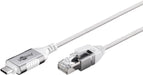 EAN 4040849743870 - Goobay 74387 cambiador de género para cable USB 3.1 type A RJ45 Blanco imagen 3