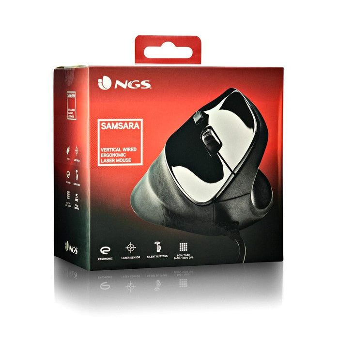 EAN 8435430624359 - NGS SAMSARA ratón Universal mano derecha USB tipo A Laser 3200 DPI imagen 6
