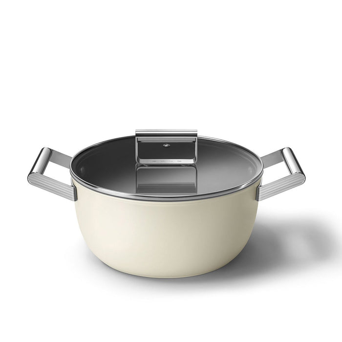 EAN 8017709355913 - Smeg CSF2412CRM batería de cocina Crema de color Aluminio, Acero inoxidable 5,4 L 24 cm imagen 6