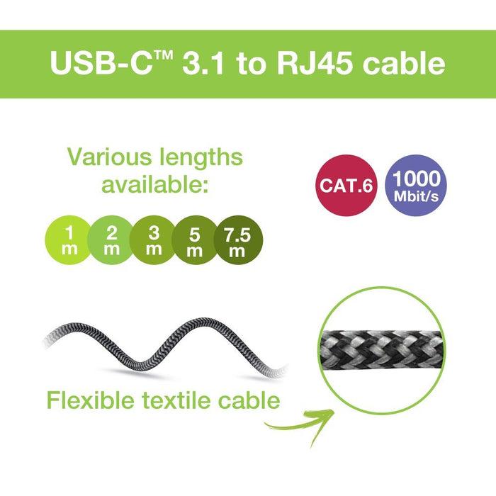 EAN 8059018369700 - Techly ICOC U3C-RJ45-010 cable de red Plata, Negro 1 m Cat6 F/UTP (FTP) imagen 5