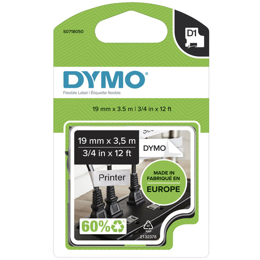 EAN 5411313169585 - DYMO D1 Durable - Black on White - 12mm cinta para impresora de etiquetas Negro sobre blanco imagen 1