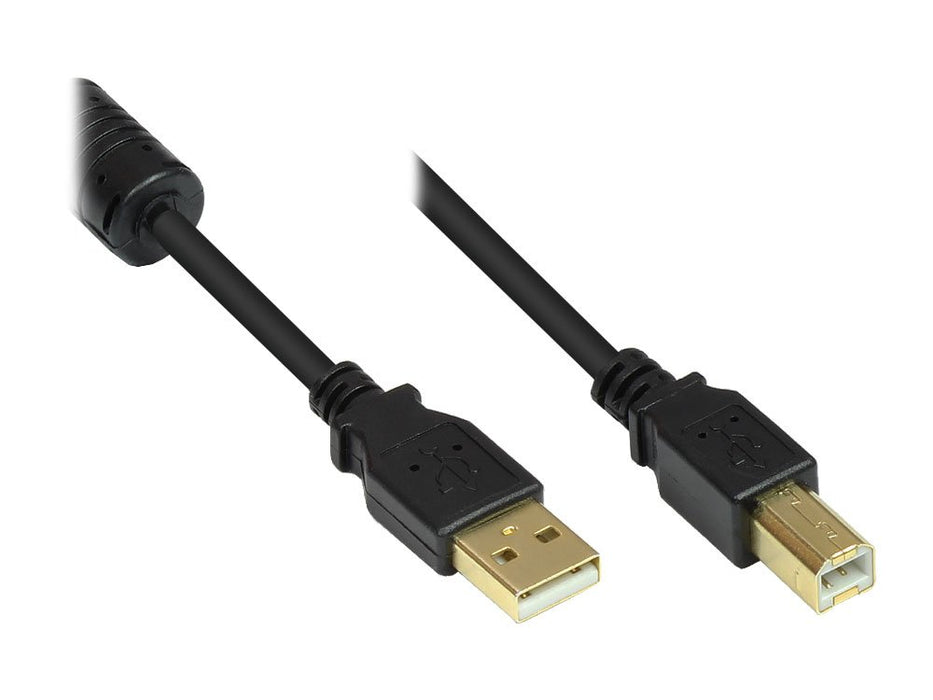 EAN 4014619817351 - Alcasa GC-M0082 cable USB USB 2.0 3 m USB A USB B Negro imagen 1