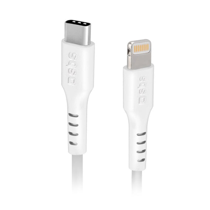 EAN 8018417264474 - SBS TECABLELIGTC1W cable de conector Lightning 1 m Blanco imagen 1