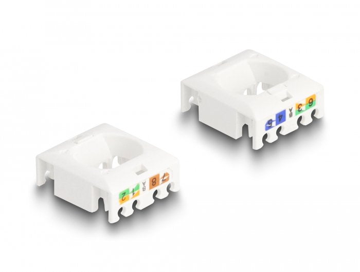 EAN 4043619880201 - DeLOCK 88020 conector Plata, Blanco imagen 3