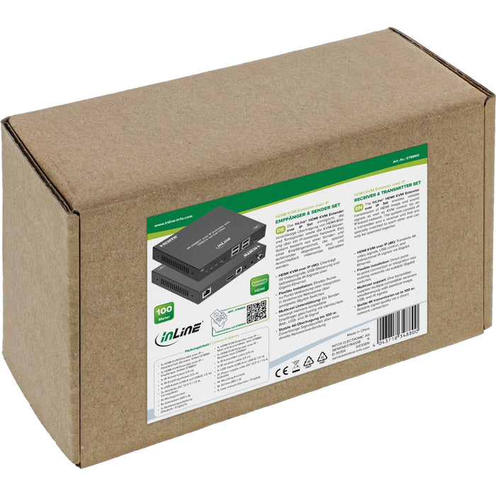 EAN 4043718348800 - InLine 57886G extensor KVM Transmisor y receptor imagen 8