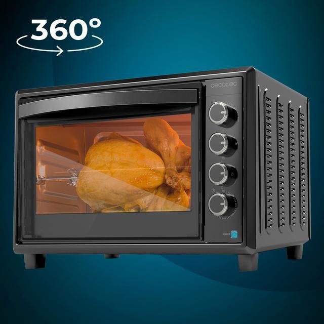 EAN 8435484038225 - Cecotec Bake&Toast 6090 Black Gyro 60 L 2200 W Negro Parrilla imagen 3